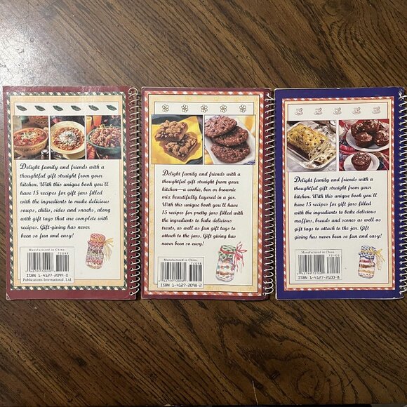 Gifts From A Jar Recipe Book Set - Soups Cookies & Muffins - 3 Spiral Books Lot - Picture 2 of 8